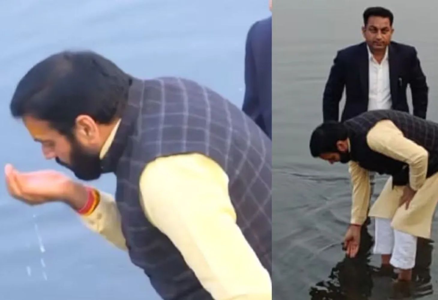 Arvind Kejriwal ના આરોપનો Nayab Singh Saini એ આપ્યો જવાબ!, યમુનાનું પાણી પીધું