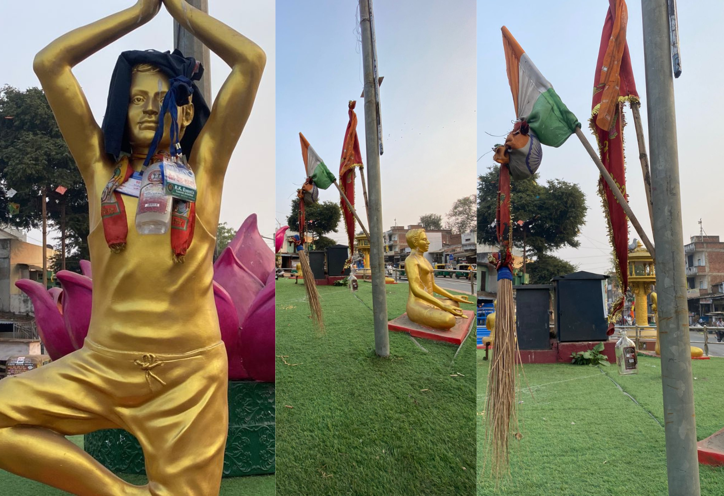 ભાજપના ધારાસભ્યની ઓફિસ નજીક રાષ્ટ્રધ્વજનું અપમાન