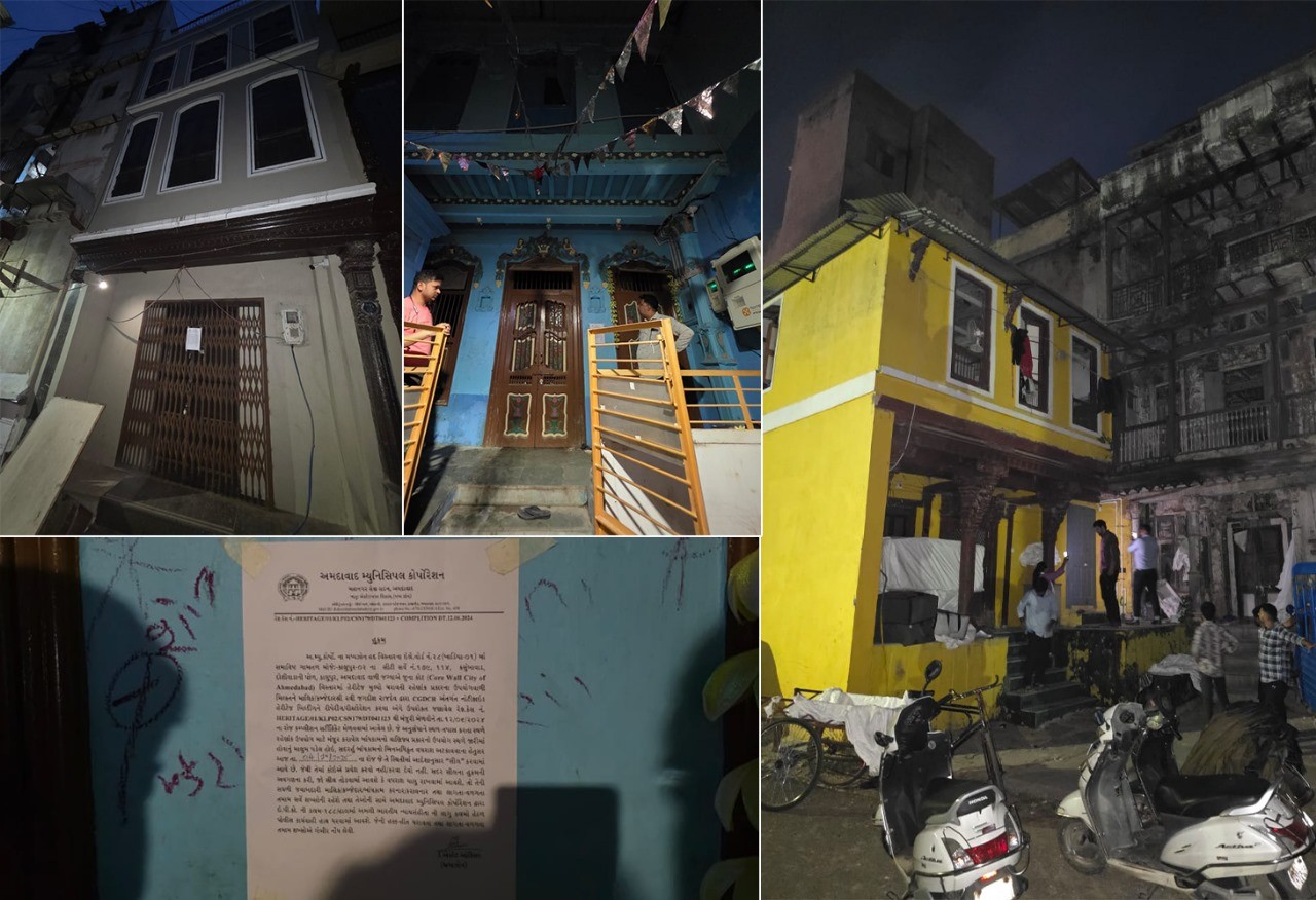 હેરિટેજ કૌભાંડ :  અમદાવાદના ત્રણ હેરિટેજ મકાનો સીલ