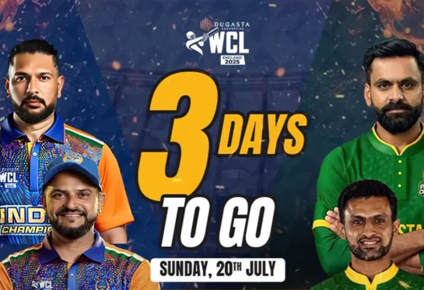 WCL- ભારત-પાકિસ્તાન વચ્ચે રોમાંચક મુકાબલો