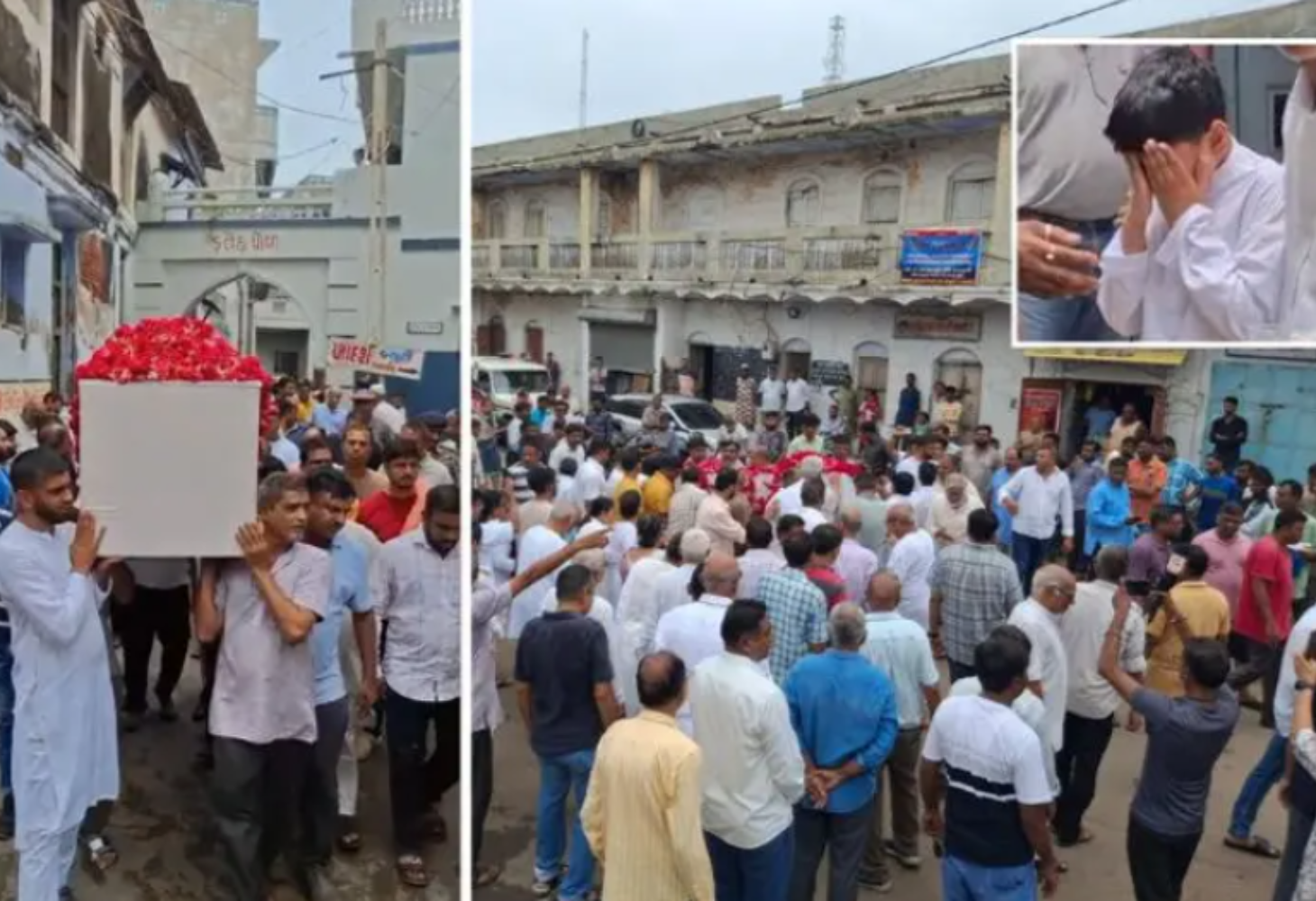 Ahmedabad plane crash: દાદાને વિદાય આપતા પૌત્ર ચોધાર આંસુએ રડ્યો,સોજીત્રામાં નીલકંઠભાઈના અંતિમ સંસ્કાર