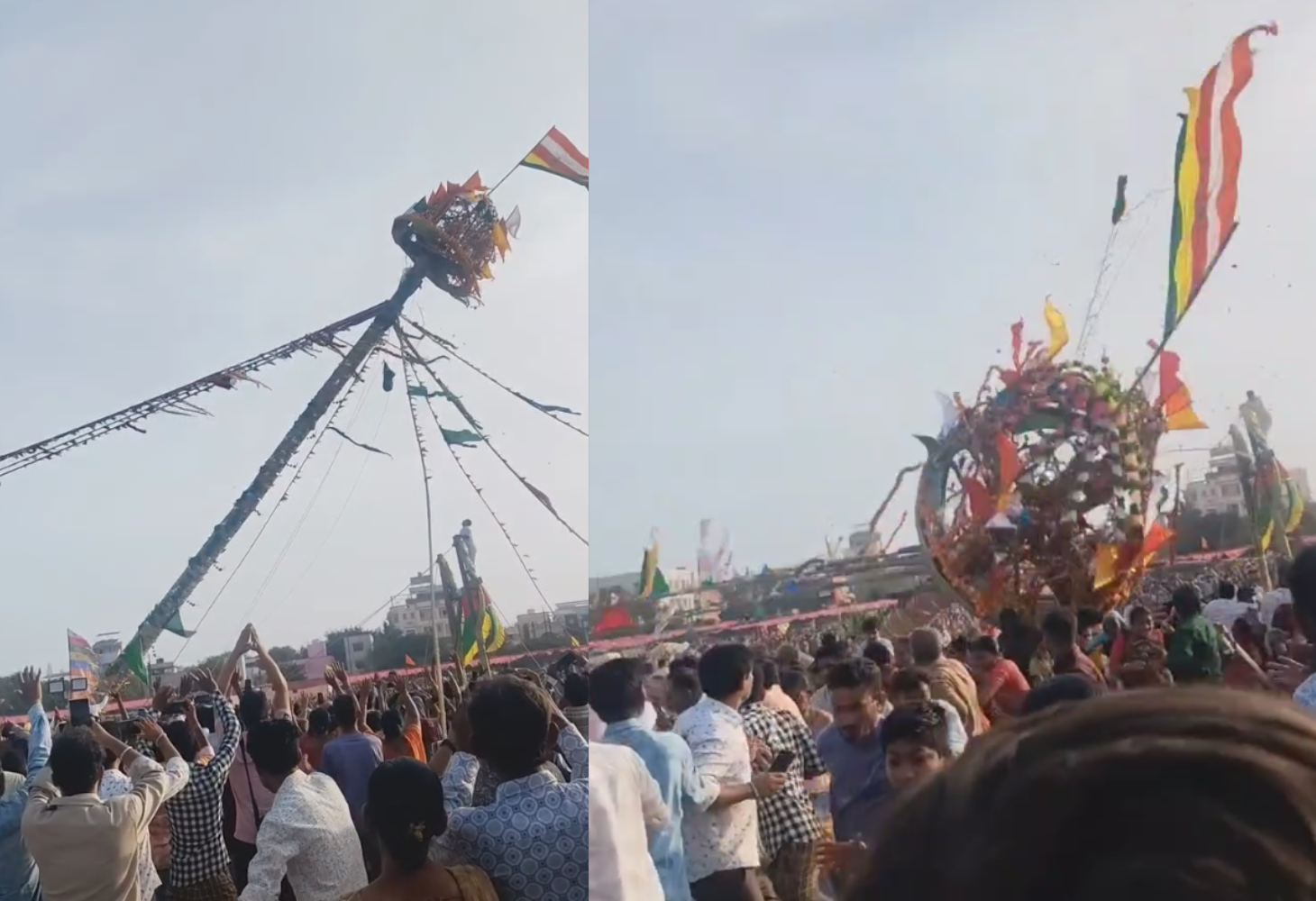 પોરબંદરના ચોપાટી ગ્રાઉન્ડના મંડપમાં દુર્ઘટના: 1ના મોત, 10 ઇજાગ્રસ્ત