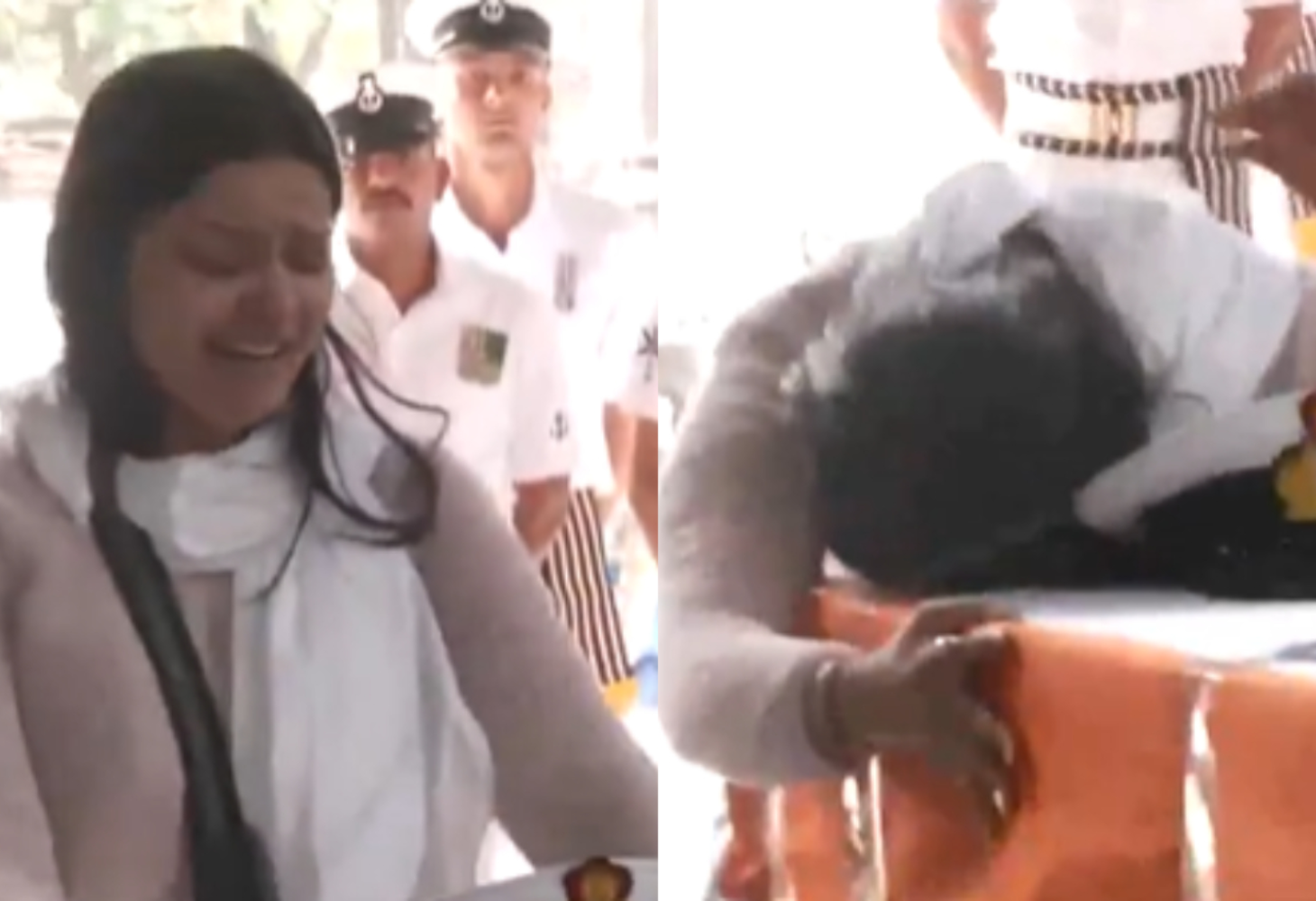 Pahalgam Attack: લેફ્ટનન્ટ નરવાલને વિદાય આપતા પત્ની થઇ ભાવુક, વીડિયો વાયરલ