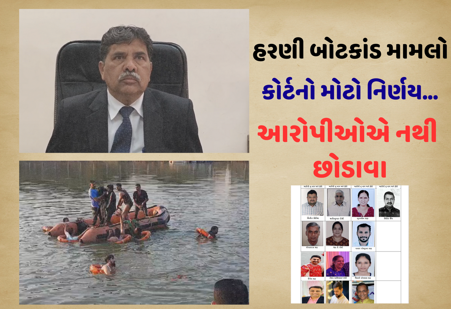 Vadodara : હરણી બોટકાંડના આરોપીઓને કોર્ટનો મોટો ફટકો! ડિસ્ચાર્જ અરજી નામંજૂર