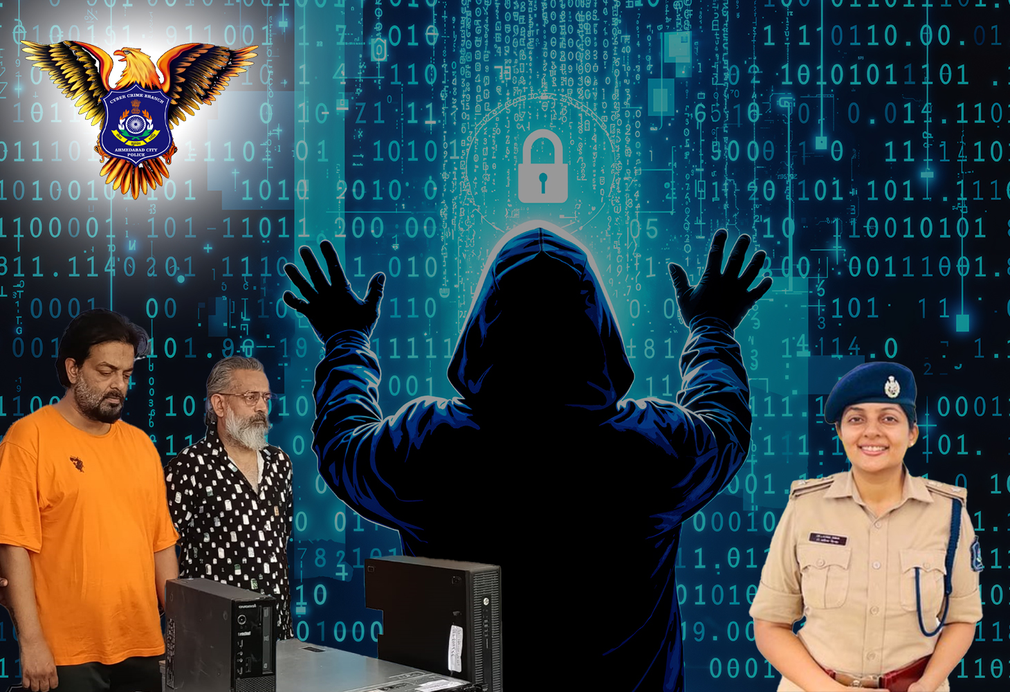 અમદાવાદ: સાયબર ફ્રોડ કેસમાં ઝડપાયા બે શખ્સો, ચીની ગેંગ સાથે સંબંધિત હોવાનો ખુલાસો