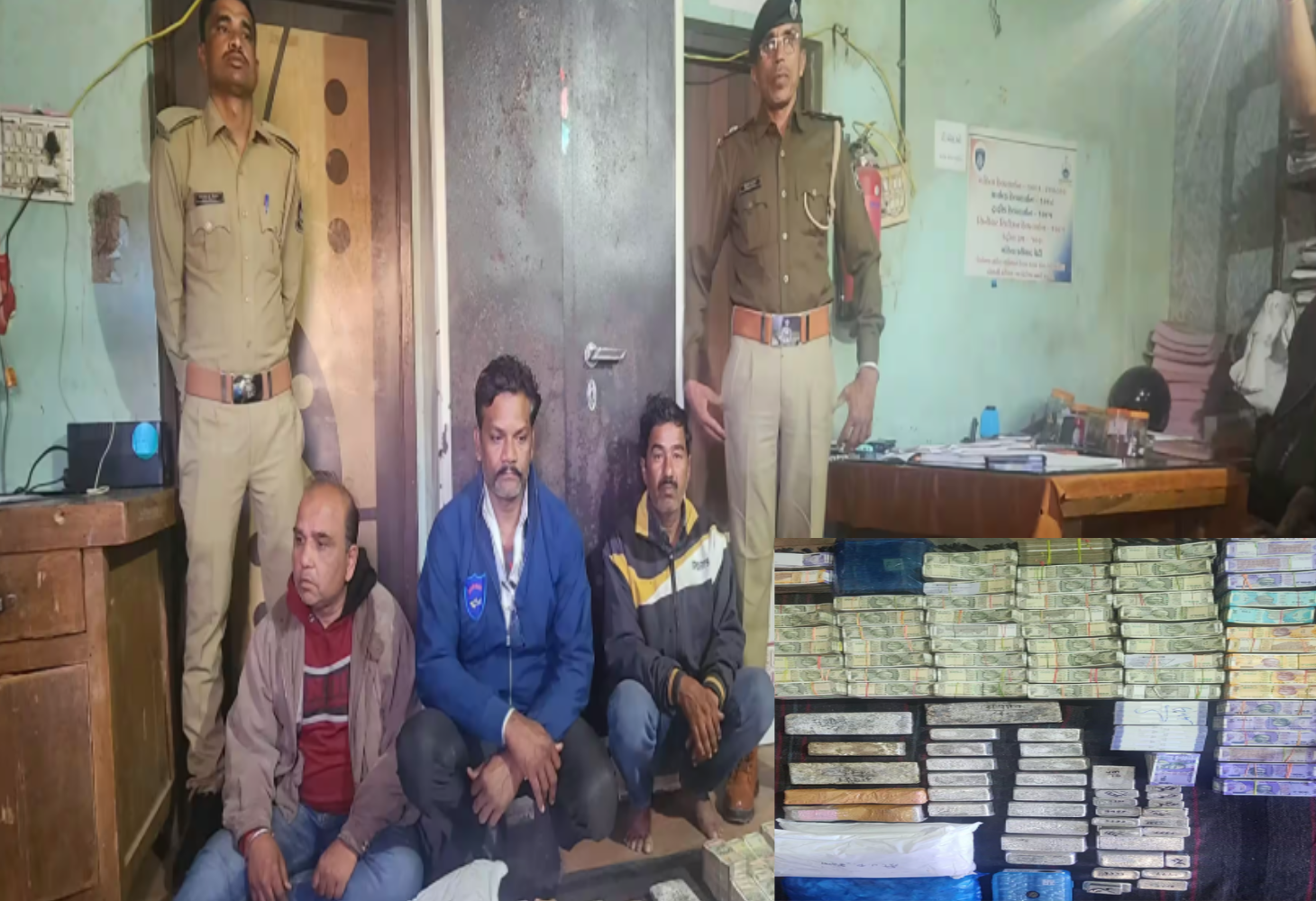 દાહોદની ખંગેલા ચેકપોસ્ટ પર 1 કરોડની રકમ અને ચાંદીના બિસ્કીટ તથા દાગીના સાથે 3 ઝડપાયા