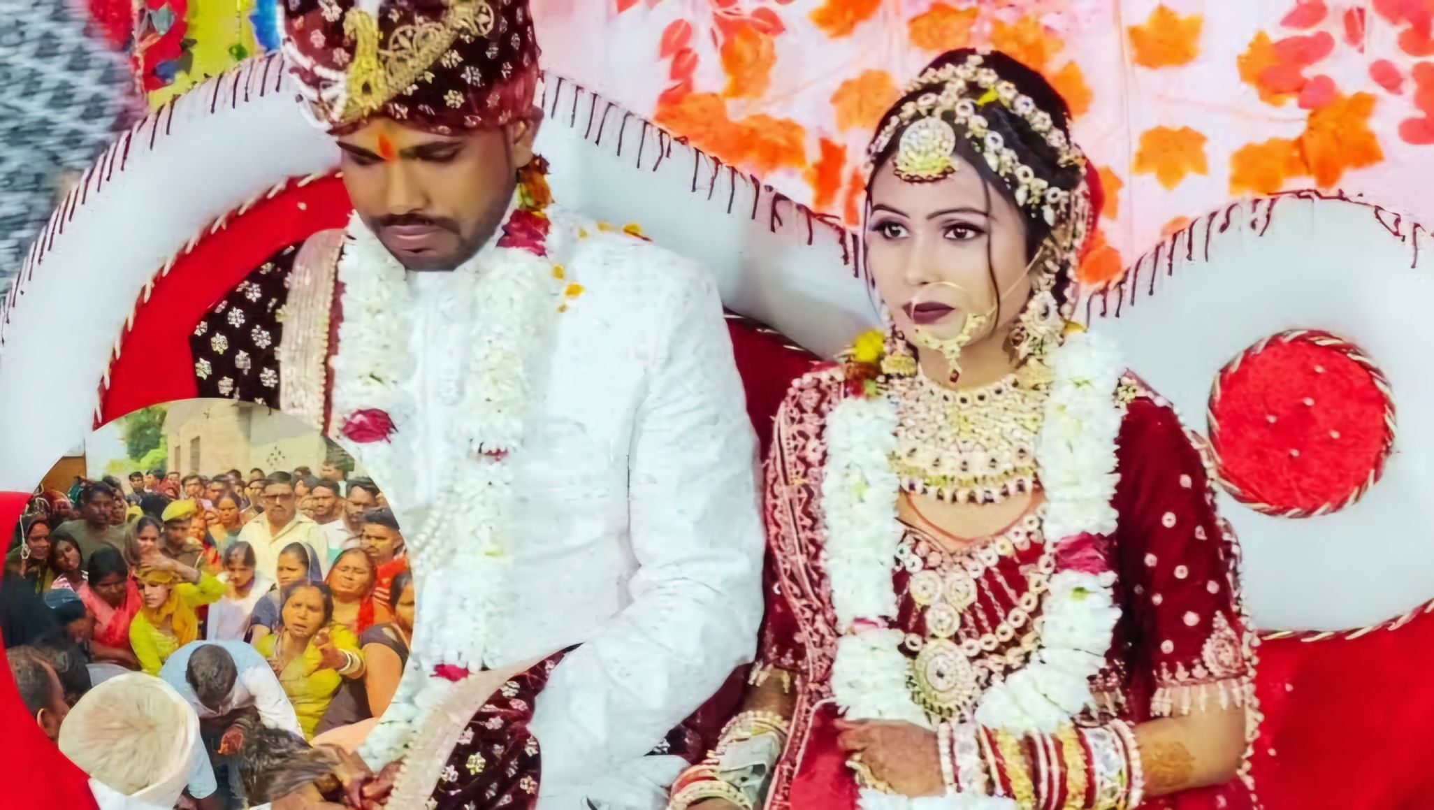 લગ્નની ઉજવણી, સ્વાગતની તૈયારીઓ અને લગ્નની રાત્રે મૃત્યુ