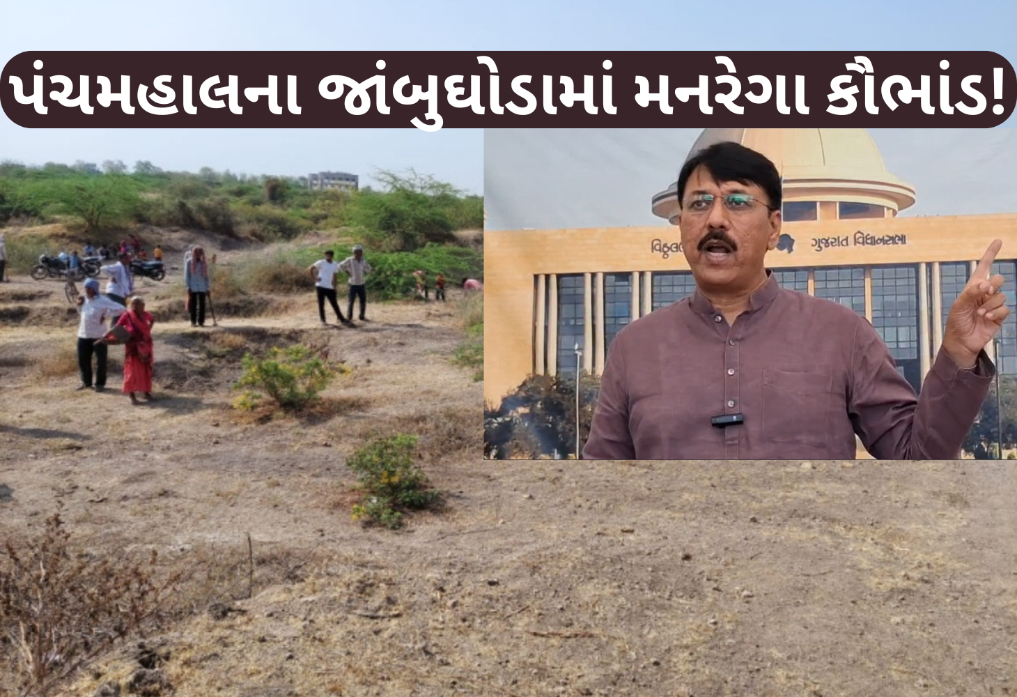 પંચમહાલના જાંબુઘોડામાં 109 કરોડના મનરેગા કૌભાંડમાં ભાજપના નેતાઓની સંડોવણીનો આક્ષેપ