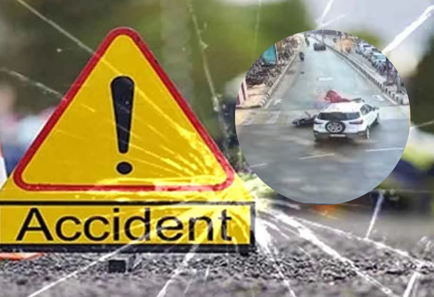 Vadodara : ગેંડા સર્કલ પાસે ભયાવહ અકસ્માત, બાઇક સવાર હવામાં ફંગોળાયા, Video Viral