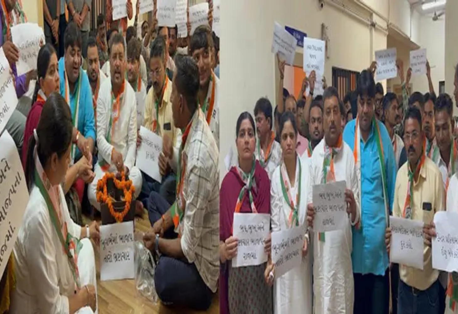 Jamnagar : કોંગ્રેસનો નવતર વિરોધ, ભ્રષ્ટાચાર નાબૂદ કરવા મહાનગરપાલિકામાં હવન!