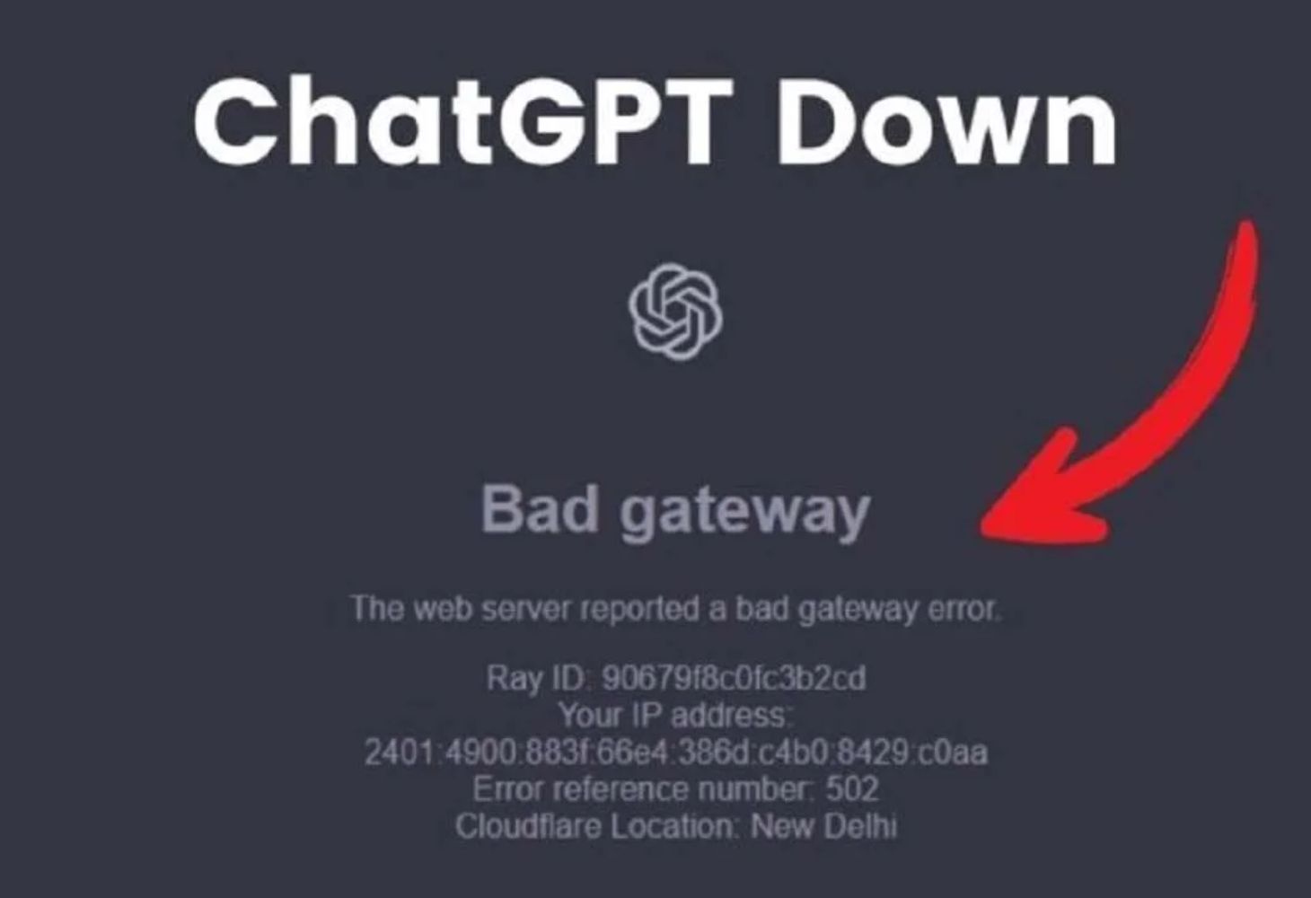 ChatGPT વિશ્વભરમાં Down! ભારતમાં પણ યુઝર્સ નારાજ, સોશિયલ મીડિયા પર ઠાલવ્યો ગુસ્સો...