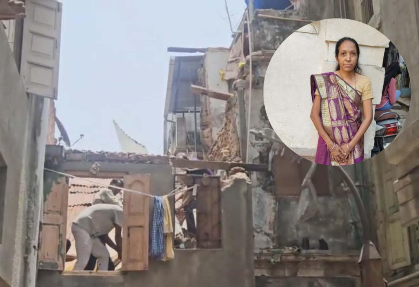 Ahmedabad : કાલુપુરમાં જર્જરિત મકાન ધરાશાયી, એક મહિલાનું કરુણ મોત