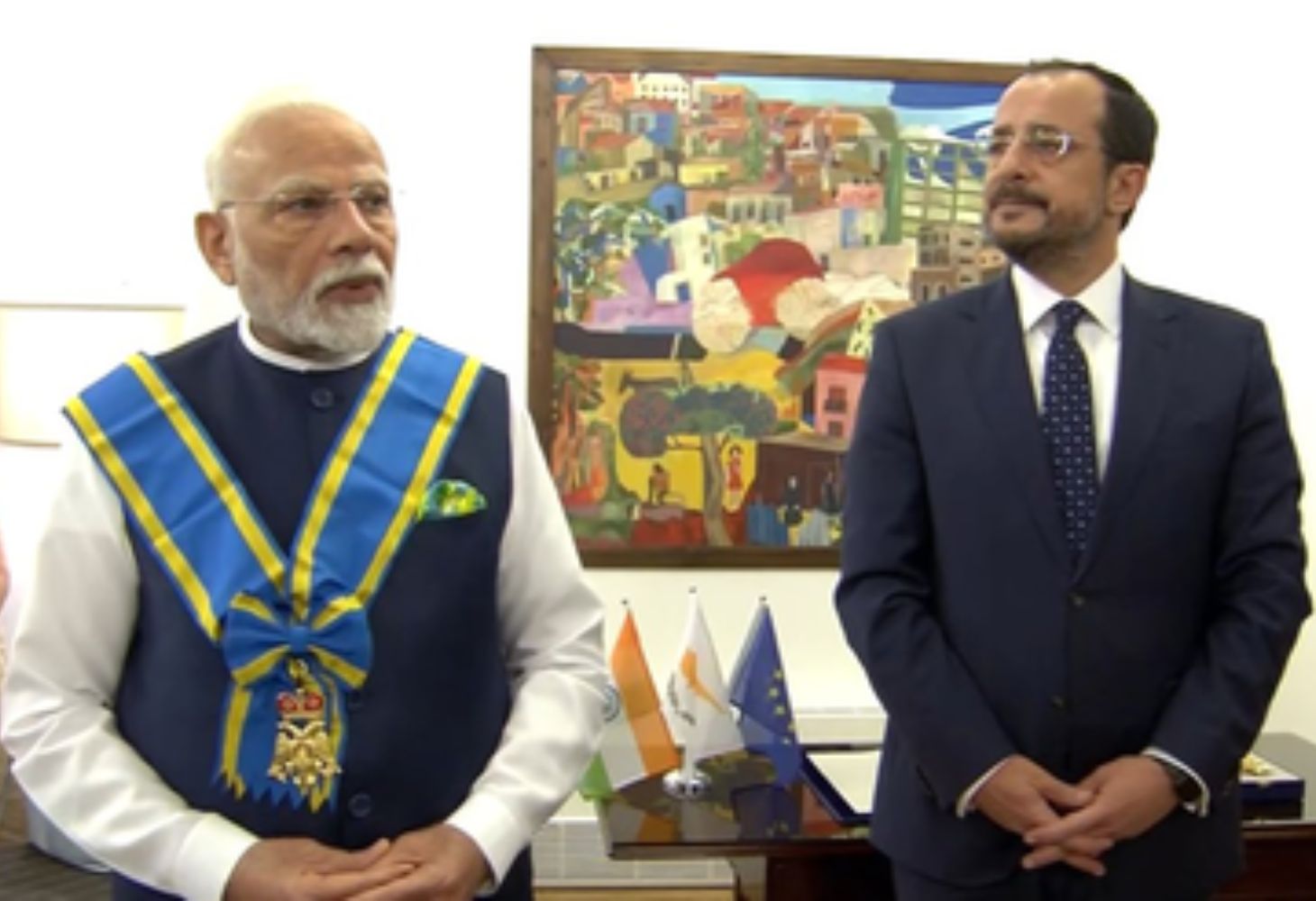 PM મોદીને સાઇપ્રસનું સર્વોચ્ચ નાગરિક સન્માન મળ્યું, કહ્યું - આ 140 કરોડ ભારતીયોનું સન્માન છે