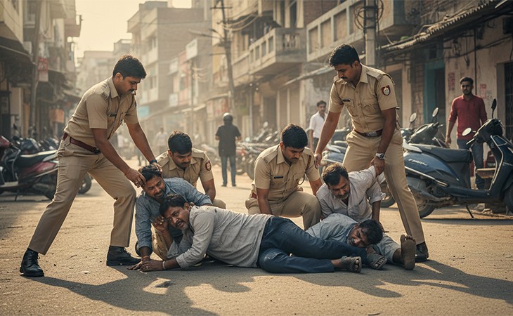જૂનાગઢમાં ક્રાઈમ બ્રાન્ચનો કથિત અત્યાચાર