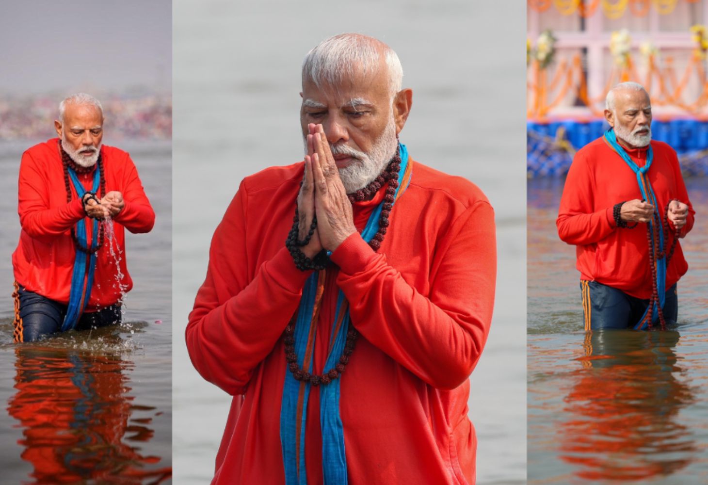 Prayagraj : પવિત્ર ત્રિવેણી સંગમમાં PM મોદીની શ્રદ્ધાની ડૂબકી, ગંગાની પૂજા કરી