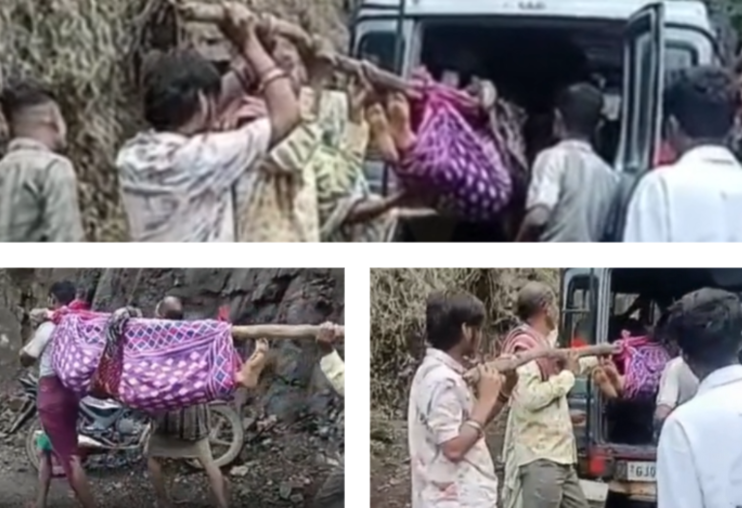 આ છે વિકાસ? નસવાડીના ખેંદા ગામમાં સગર્ભાને ઝોળીમાં લાવી 108 સુધી પહોંચાડાઈ