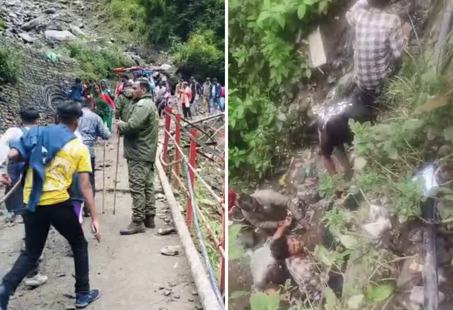 Kedarnath Landslide : 5 શ્રદ્ધાળુઓ ખીણમાં પટકાયા, 2 નાં મોત, 3 ઘાયલ!