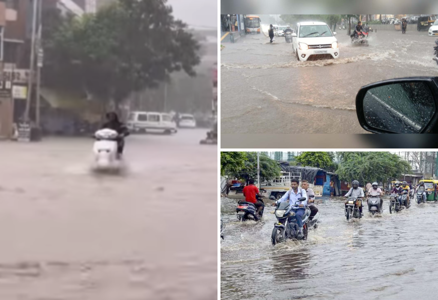 Rajkot માં મેઘરાજાનું ધમાકેદાર આગમ, પોણા કલાકમાં 2 ઇંચ વરસાદથી જળબંબાકાર!