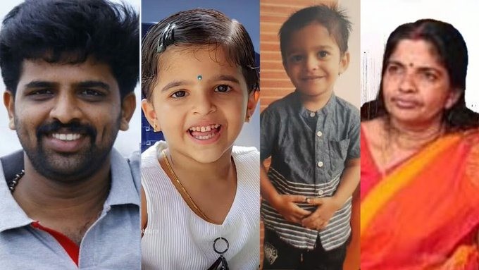 કેરળના એક જ પરિવારના 4 લોકોના રહસ્યમય મોત