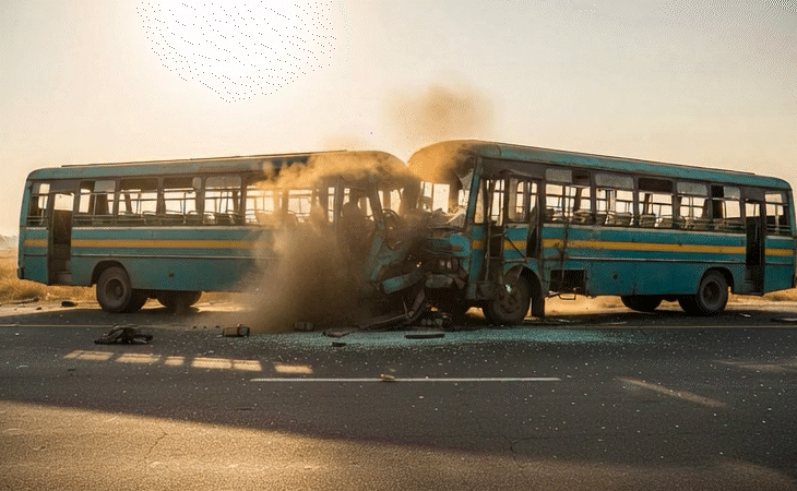 તમિલનાડુમાં બે ખાનગી બસો વચ્ચે ટક્કર,6ના મોત