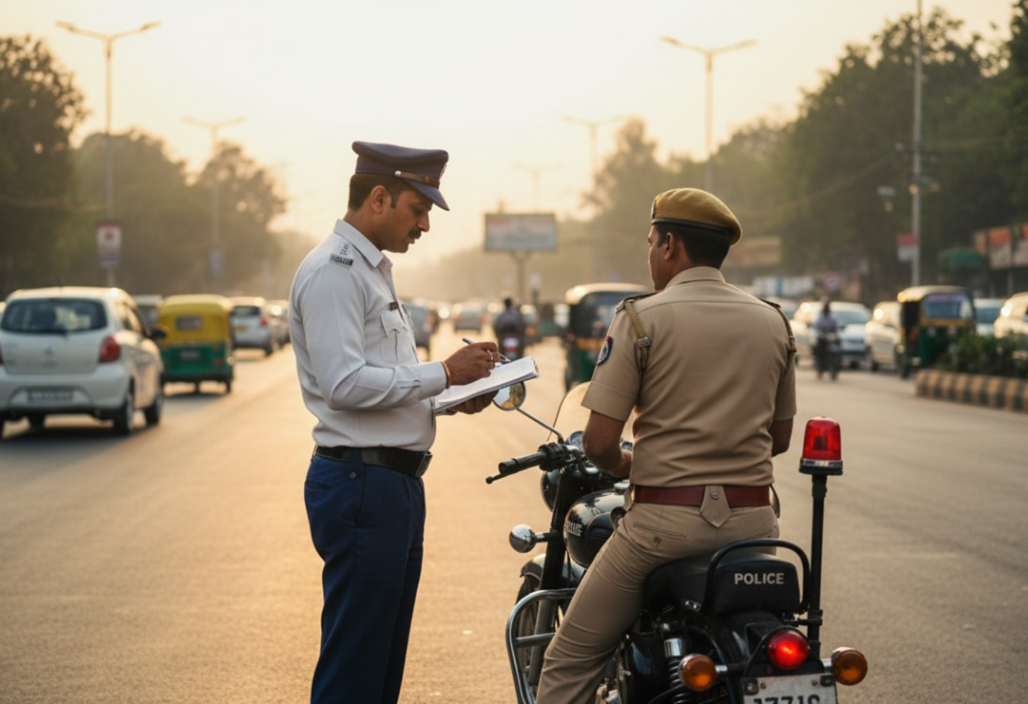 અમદાવાદ ટ્રાફિક પોલીસની લાલ આંખ: 1300 દંડાયા