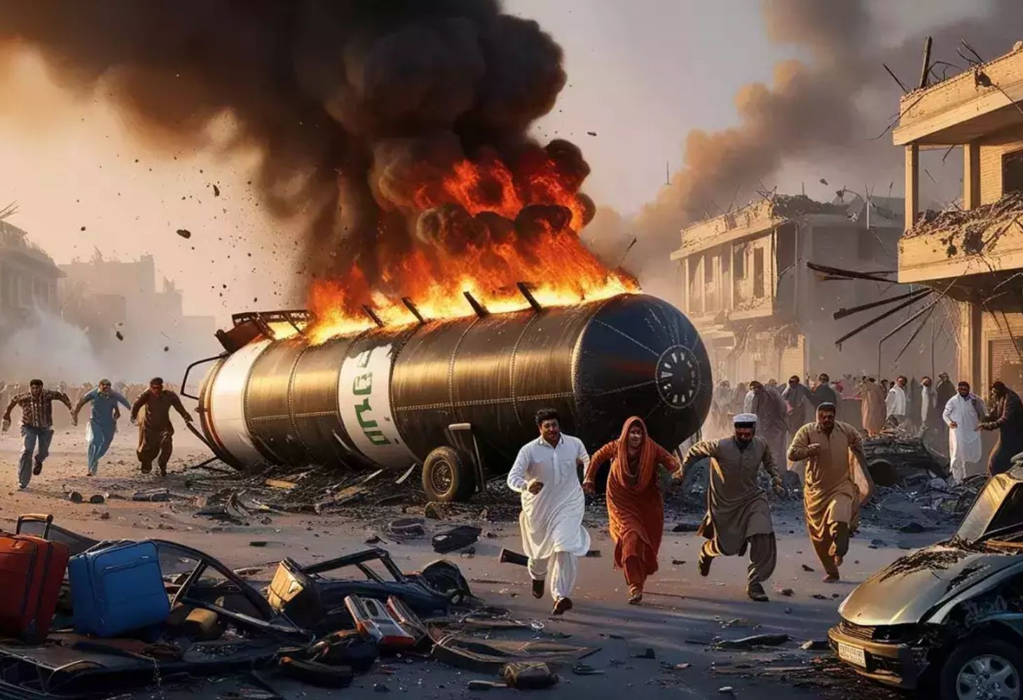 Pakistan : LPG ટેન્કરમાં ભયાનક વિસ્ફોટ, 6 ના મોત, 31 ઘાયલ