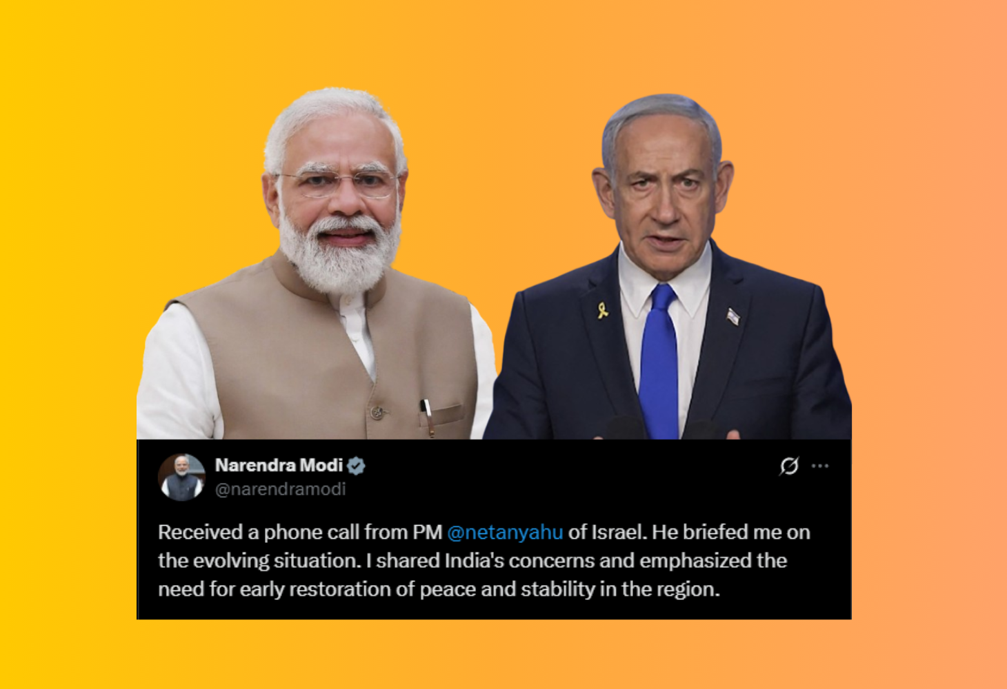 Israel-Iran વચ્ચે યુદ્ધ જેવી પરિસ્થિતિ, નેતન્યાહૂએ PM મોદીને માહિતી આપી, ભારતની શાંતિની અપીલ!