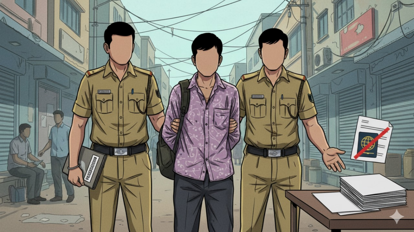 વલસાડમાં ગેરકાયદેસર બાંગ્લાદેશી નાગરિક ઝડપાયો