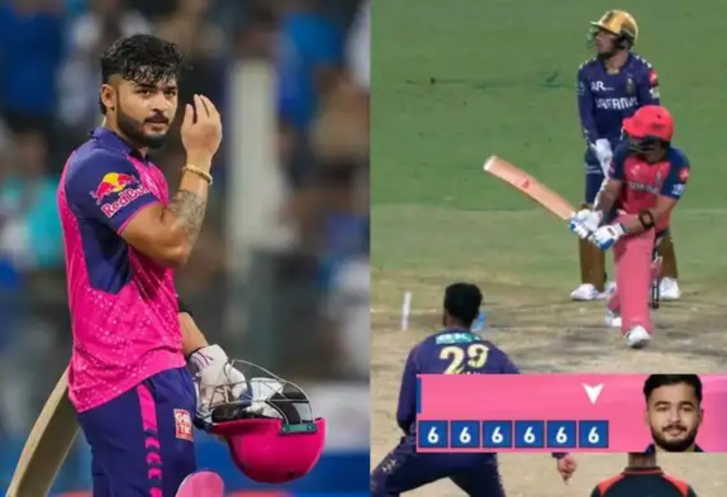 IPL 2025 : "6, 6, 6, 6, 6, 6... KKR સામે રિયાન પરાગનો કહેર, 6 બોલમાં ફટકાર્યા 6 છગ્ગા"
