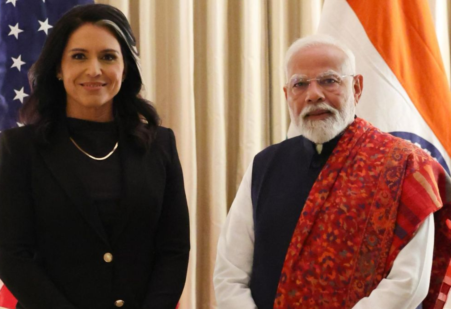 વોશિંગ્ટનમાં PM મોદીનું ભવ્ય સ્વાગત,નેશનલ ઈન્ટેલિજન્સ ડાયરેક્ટર તુલસી ગબાર્ડ સાથે કરી મુલાકાત